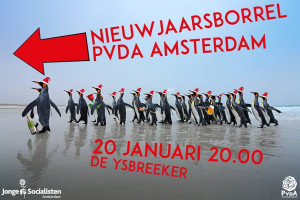 Nieuwjaarsborrel PvdA Amsterdam, vrijdag 20 januari